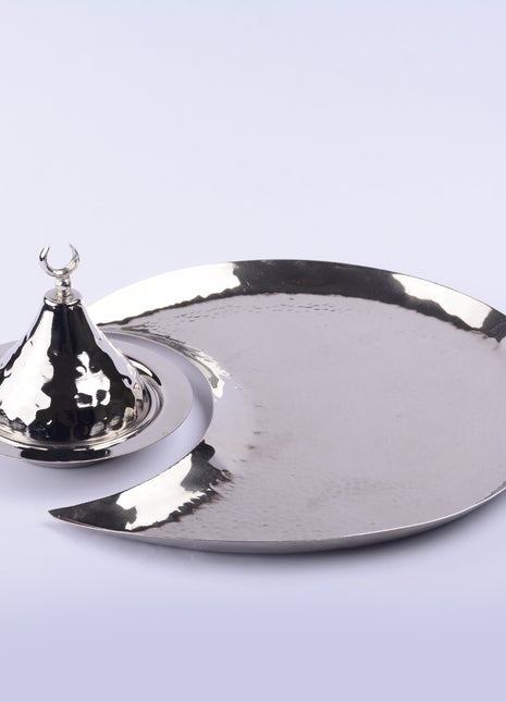 Copper Crescent Platter with Tamreya